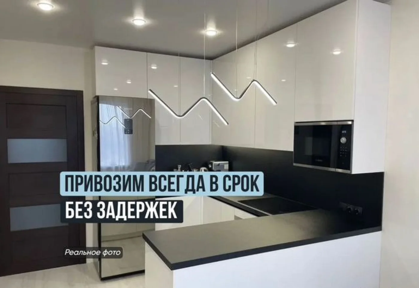 Кухонный гарнитур на заказ: угловая кухня серебристый Кантри